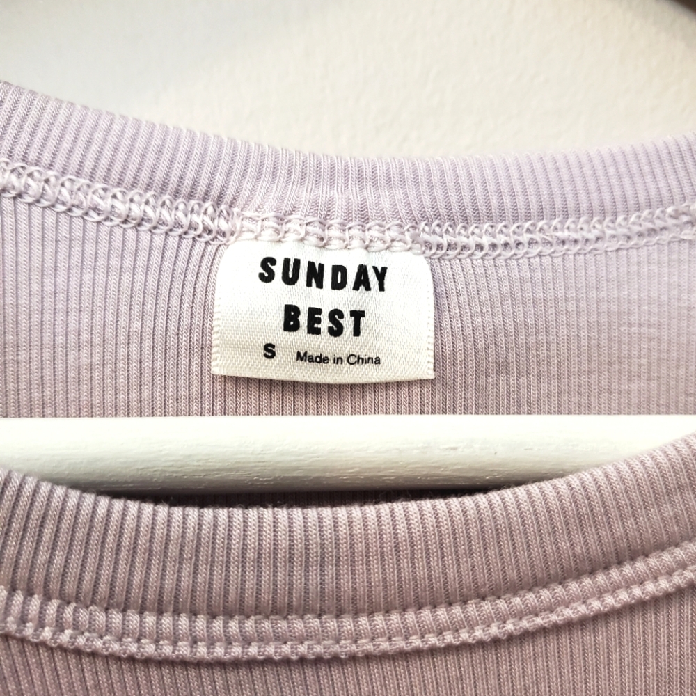Aritzia Sunday Best - Holly Crop Top Cardigan and Tank Set - Frosted Lavender - Picture 6 of 8